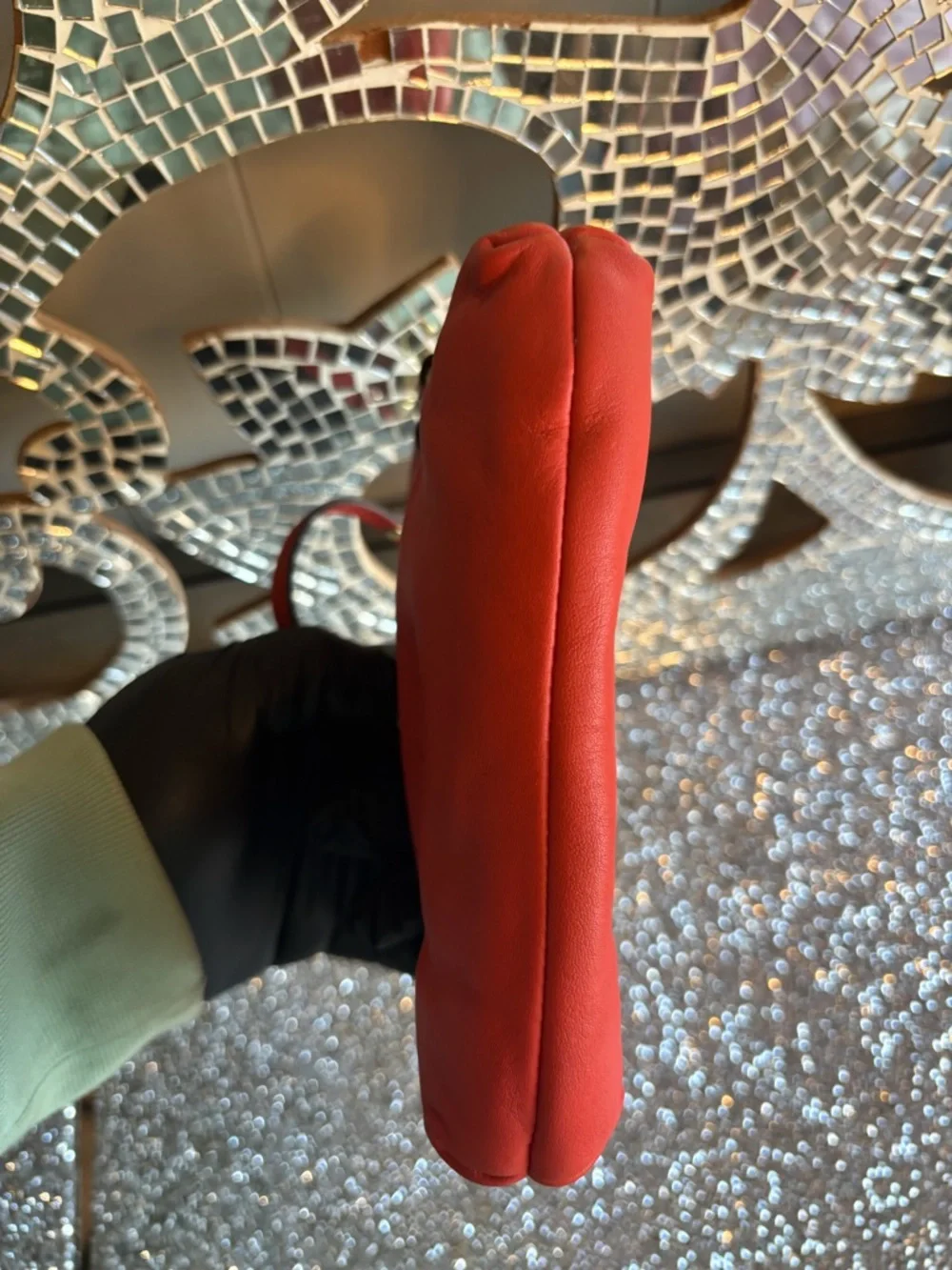 ⭐️Coach Red Leather Wristlet‎
